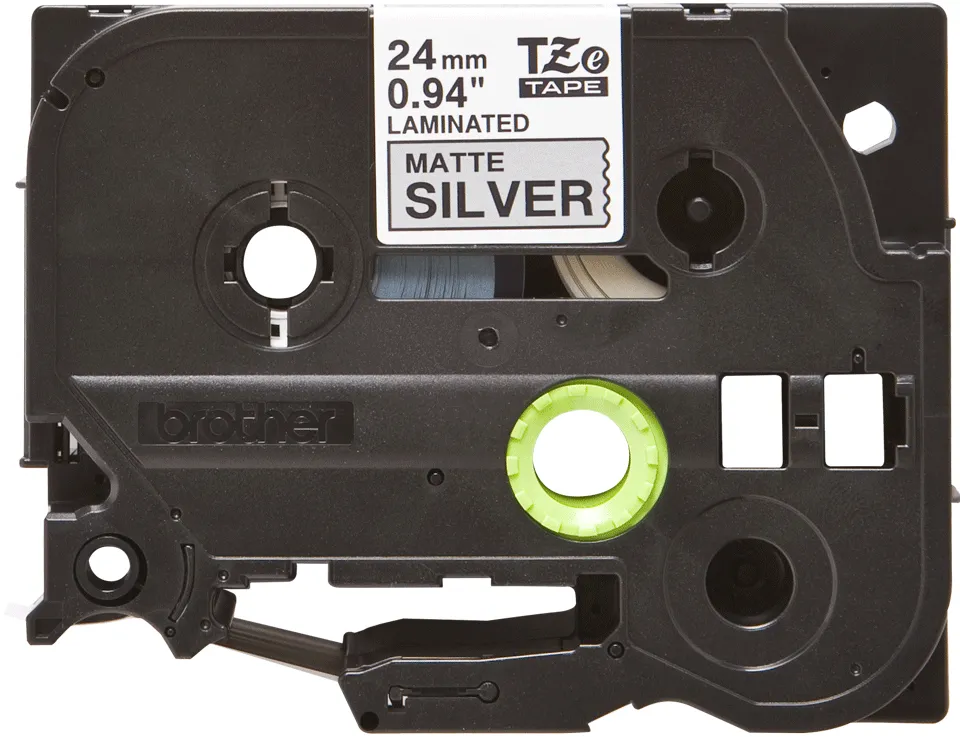 Brother TZE-M951 Etiketten erstellendes Band schwarz auf silber – Bild 2