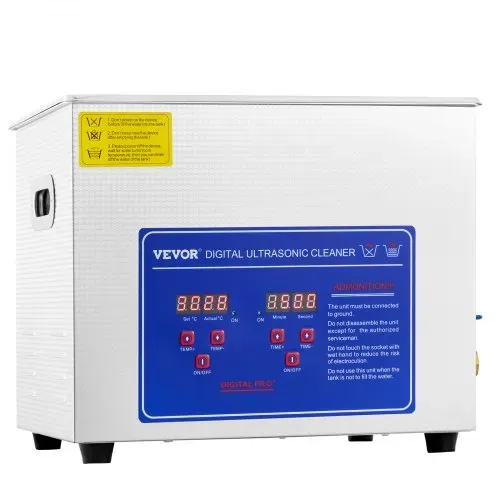 VEVOR Professioneller Ultraschallreiniger, 10 L Ultraschall-Schmuckreiniger mit digitalem Timer und Heizung, Edelstahl-Industrie-Schallreiniger 40 kHz für Brillen, Uhren, Ringe, Kleinteile – Bild 9