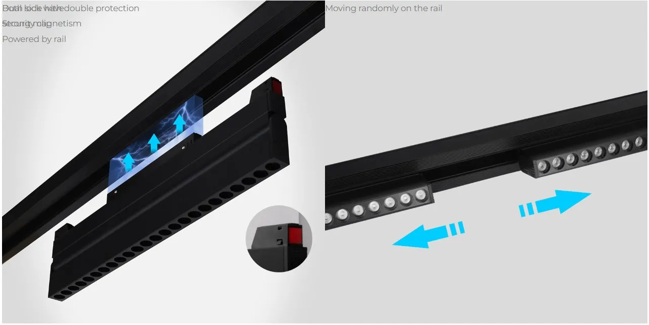 MiBoxer MG5-12F-RF LED 48V Track Grille Light Foldable 12W RGB+CCT 2,4G – Bild 8