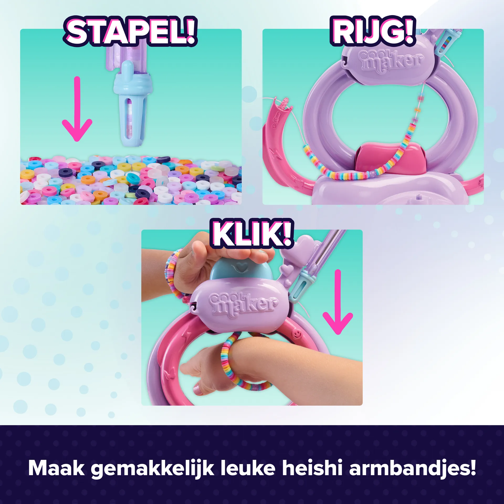 Cool Maker Stack'd Heishi Armband Studio – Bild 3