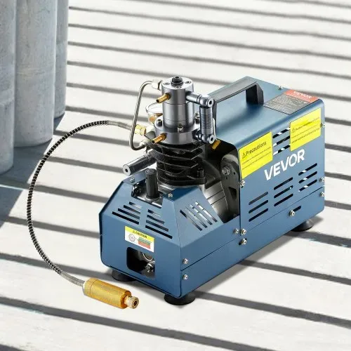 VEVOR Hochdruckkompressor, 300 Bar, Luftgewehrkompressor 1800 W, 220 V, automatischer Druckentlastung, geeignet für Paintball-Luftgewehre, PCP-Gewehre und Tauchflaschen – Bild 7