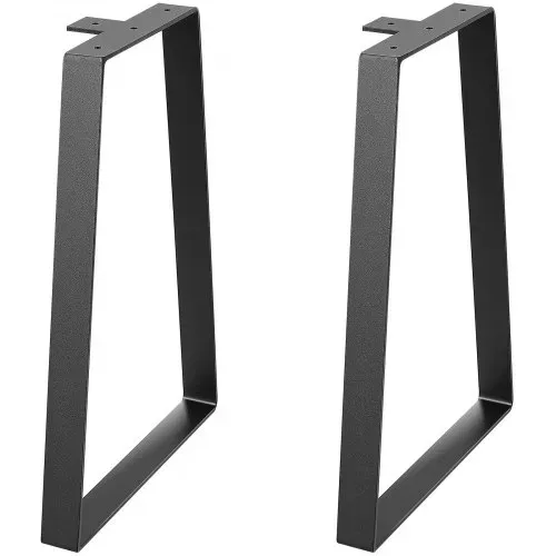 VEVOR 2er-Set Tischkufen 406,4mm hoch Tischgestell 181kg Tragfähigkeit Tischbeine aus Kohlenstoffstahl Möbelfüße Schwarz Tischuntergestell Ideal für Küchentische Wohnzimmerkonsolen Studio-Tische usw. – Bild 9