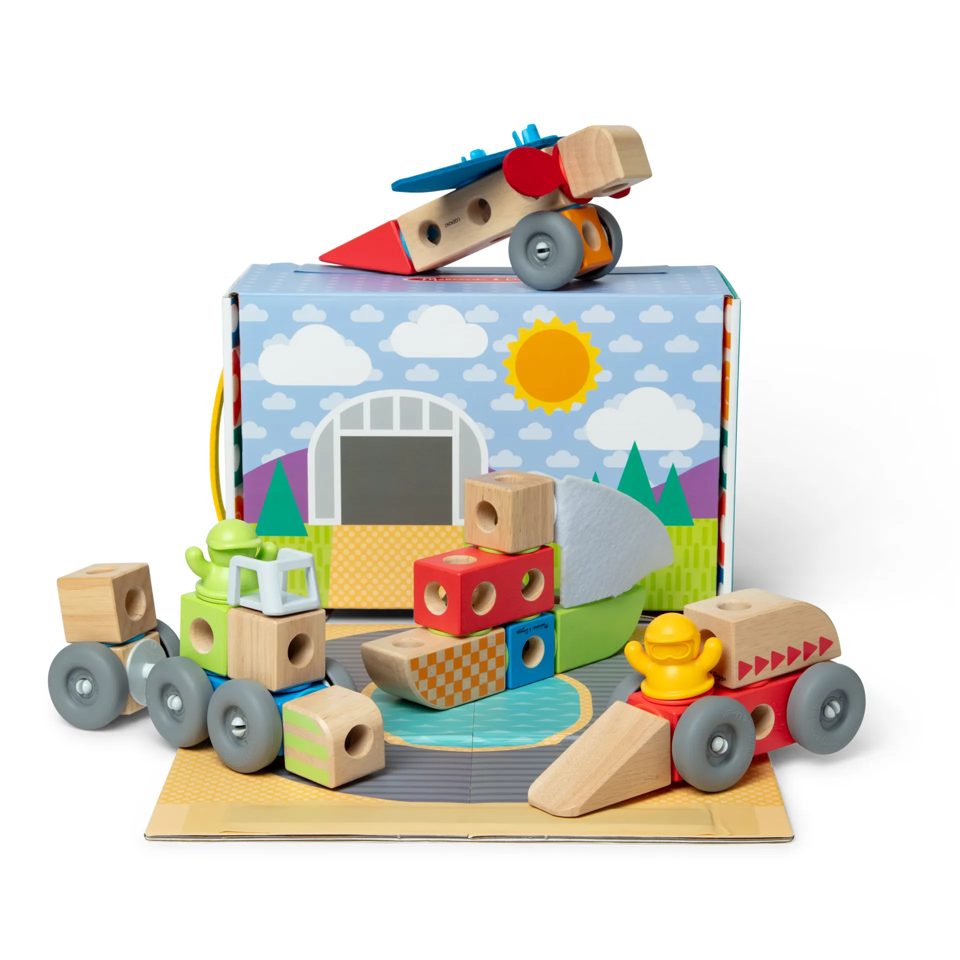 Melissa & Doug Blockables Fahrzeuge Bauset, 54 Teile Melissa & Doug Blockables Fahrzeuge Bauset, 54 Teile