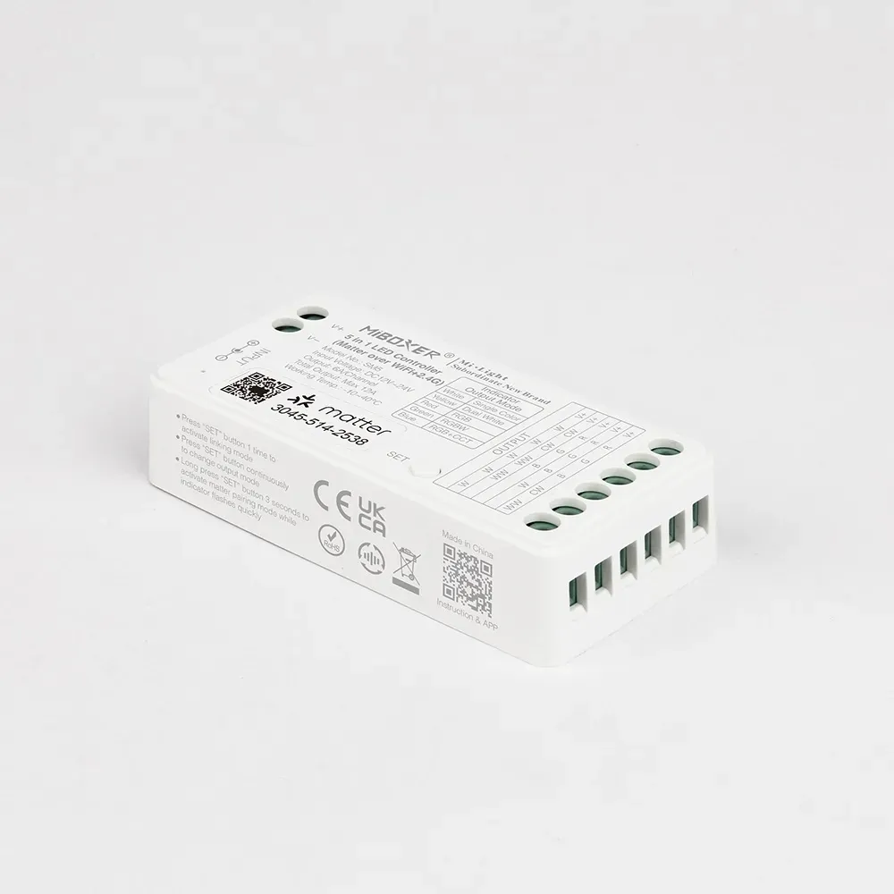 MiBoxer SM5 LED Controller Matter-Serie 5in1 (Single Colour/CCT(dual white)/RGB/RGB-W/RGB+CCT) Matter Over WiFi+2.4GHz IP20 – Bild 2
