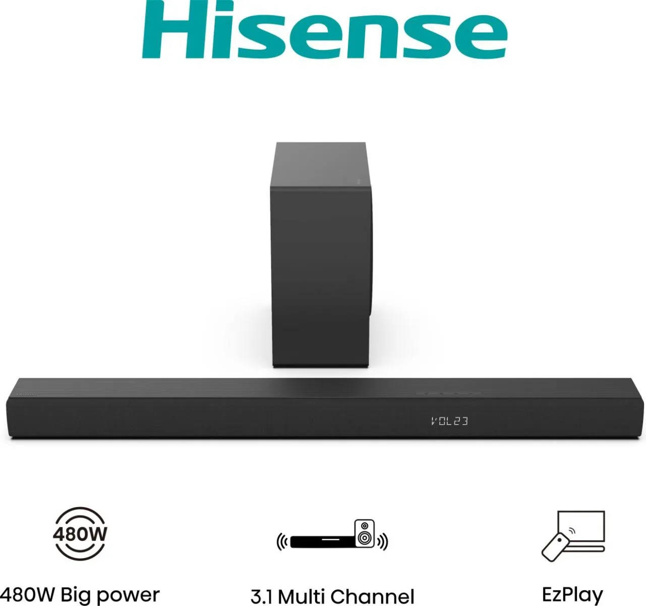 Hisense HS3100 3.1 Kanal Soundbar Hisense HS3100 3.1 Kanal Soundbar
