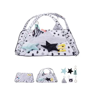 VEVOR Spielmatte 875x875x440 mm, Erlebnisdecke mit 6 sensorischen Spielzeugen, 2 Touch-Bällen & weichem Stoff zur Entwicklung sensorischer & motorischer Fähigkeiten, für 0–18 Monaten Kinder VEVOR Spielmatte 875x875x440 mm, Erlebnisdecke mit 6 sensorischen Spielzeugen, 2 Touch-Bällen & weichem Stoff zur Entwicklung sensorischer & motorischer Fähigkeiten, für 0–18 Monaten Kinder