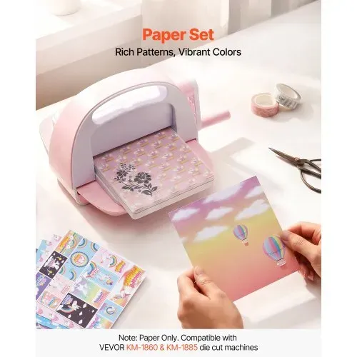 VEVOR Scrapbook-Papier, 72 Blätter, 152 mm, Gemischtes Spezialmusterpapier-Set für VEVOR Stanz- & Prägemaschinen, Dekorpapier für Dekorationen, Scrapbooking, Kartenherstellung & DIY-Bastelarbeiten VEVOR Scrapbook-Papier, 72 Blätter, 152 mm, Gemischtes Spezialmusterpapier-Set für VEVOR Stanz- & Prägemaschinen, Dekorpapier für Dekorationen, Scrapbooking, Kartenherstellung & DIY-Bastelarbeiten