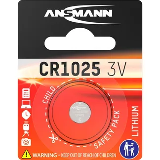 Lithium Knopfzelle CR1025, Batterie Lithium Knopfzelle CR1025, Batterie