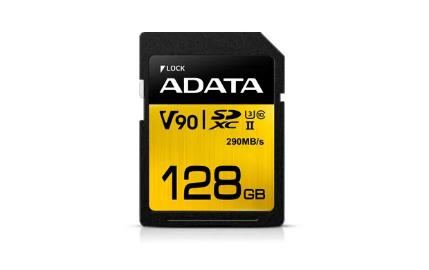 ADATA Premier ONE V90 128 GB SDXC UHS-II Klasse 10 ADATA Premier ONE V90 128 GB SDXC UHS-II Klasse 10