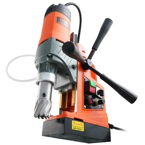 VEVOR Magnetbohrmaschine Kernbohrmaschine 40 mm Bohrdurchmesser, 12500 N tragbare elektrische Magnetbohrmaschine mit 2 Kernbohrern, variabler Geschwindigkeit, Bohrmaschine für Metalloberflächen – Bild 8