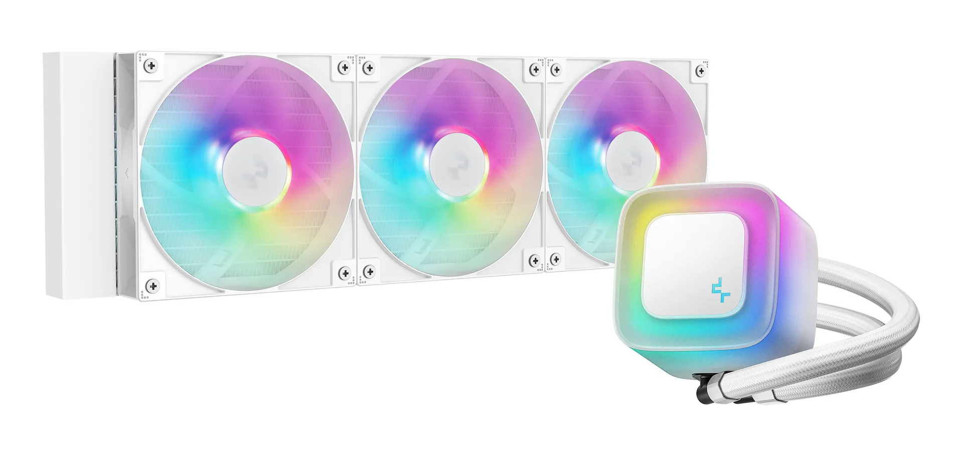 DeepCool LE360 WH V2 Prozessor All-in-One-Flüssigkeitskühler 12 cm Weiß 1 Stück(e) DeepCool LE360 WH V2 Prozessor All-in-One-Flüssigkeitskühler 12 cm Weiß 1 Stück(e)