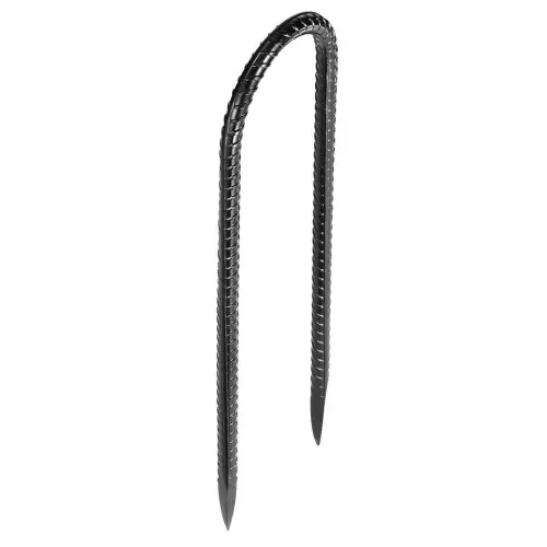 VEVOR Bodenanker, 254x55,88 mm, U-Typ mit 8 mm Durchmesser, verzinkte Zeltheringe, Erdanker, Erdnägel, Heringe, für Zelten, Vordächern, Camping, Trampolin, Blumenständer (12er-Pack) – Bild 9