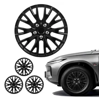 VEVOR 4x Universale Radkappen 16 Zoll, Radzierblenden 4er Set aus ABS Kunststoff, Verstellbare Radblenden mit 20 Speichen & Snap-On-Montage Design, R16 Radabdeckungen für Deko & Daubschutz, Schwarz VEVOR 4x Universale Radkappen 16 Zoll, Radzierblenden 4er Set aus ABS Kunststoff, Verstellbare Radblenden mit 20 Speichen & Snap-On-Montage Design, R16 Radabdeckungen für Deko & Daubschutz, Schwarz