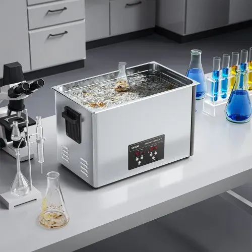 VEVOR 30 L Ultraschallreiniger, professionelle Ultraschallreinigungsmaschine mit Reinigungskorb & Digitalanzeige, 480 W Edelstahl 40 kHz Industrielle Reinigungsmaschine für Teile Vergaser Instrumente – Bild 7