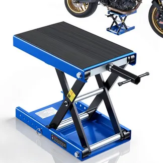 VEVOR Motorradheber 499 kg Tragkraft Motorradhebebühne mit Breiter Auflagefläche Sicherheitsbolzen 95-340 mm Höhenverstellbar Scherenheber aus Stahl für Straßenmotorräder Cruiser Schwarz Blau VEVOR Motorradheber 499 kg Tragkraft Motorradhebebühne mit Breiter Auflagefläche Sicherheitsbolzen 95-340 mm Höhenverstellbar Scherenheber aus Stahl für Straßenmotorräder Cruiser Schwarz Blau
