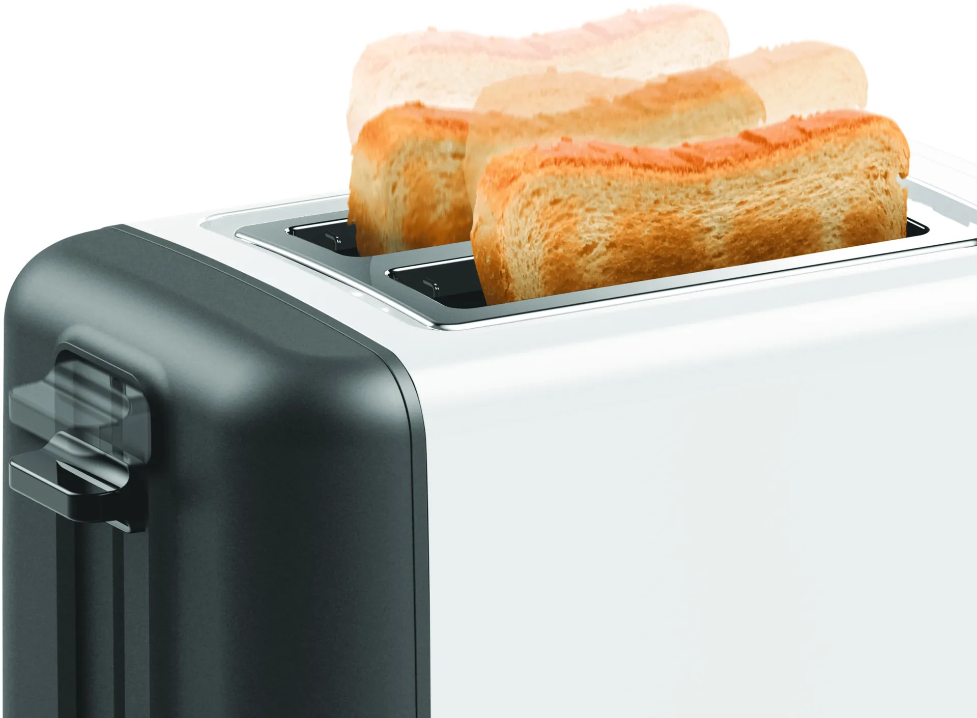 Bosch TAT3P421DE Toaster 2 Scheibe(n) 970 W Schwarz, Weiß – Bild 2