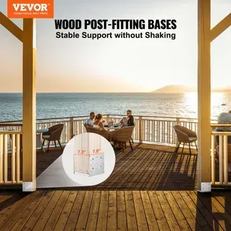 VEVOR 4er-Set Aufschraubhülse 190 x 200 x 180 mm Pfostenträger Kohlenstoffstahl Pfostenschuh Pfosten Pfostenunterlage Bodenhülse Stützenfuß Ideal für Verandageländern, Pergolen und Säulen VEVOR 4er-Set Aufschraubhülse 190 x 200 x 180 mm Pfostenträger Kohlenstoffstahl Pfostenschuh Pfosten Pfostenunterlage Bodenhülse Stützenfuß Ideal für Verandageländern, Pergolen und Säulen