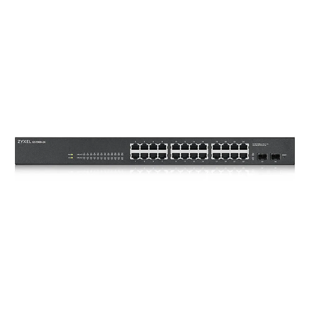 Zyxel GS-1900-24 v2 Managed L2 Gigabit Ethernet (10/100/1000) 1U Schwarz – Bild 3