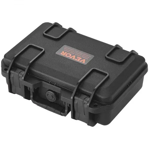 VEVOR Hartschalenkoffer für Pistolen mit vorgeschnittenem PU-Schaum, wasser- und staubdichter Hartschalenkoffer für 1 Pistole, 12,59 × 9,01 × 4,4 Zoll, abschließbarer Pistolenkoffer, schwarz – Bild 9