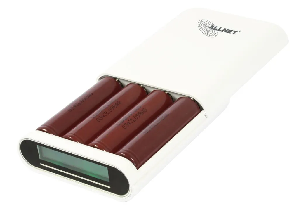 ALLNET Powerbank 18650 3,7V 3er-Gehäuse "weiß" ALL-PB104 – Bild 3