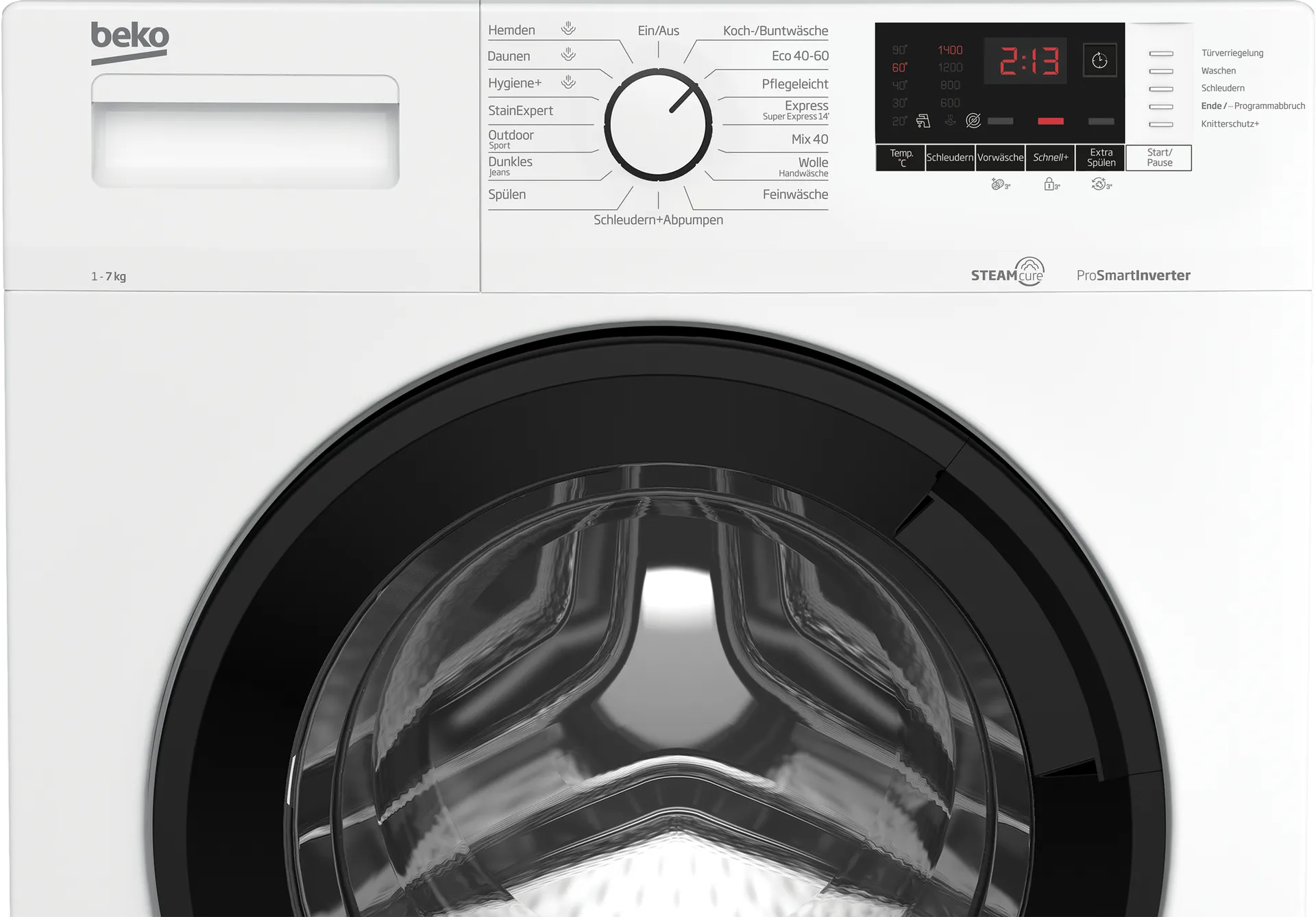 Beko WML71432NPA Waschmaschine Frontlader 7 kg 1400 RPM Weiß – Bild 3