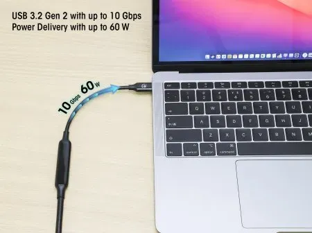 Manhattan 355971 USB Kabel USB 3.2 Gen 2 (3.1 Gen 2) 5 m USB C Schwarz – Bild 6