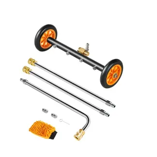 VEVOR 415 mm Hochdruckreiniger-Unterbodenreiniger, Edelstahl-Oberflächenreiniger, 4000 Max PSI, Winkeleinstellungsgetriebe, 4 Sprühdüsen, 2 verlängerte Stäbe für Auffahrt, Terrasse, Deck VEVOR 415 mm Hochdruckreiniger-Unterbodenreiniger, Edelstahl-Oberflächenreiniger, 4000 Max PSI, Winkeleinstellungsgetriebe, 4 Sprühdüsen, 2 verlängerte Stäbe für Auffahrt, Terrasse, Deck