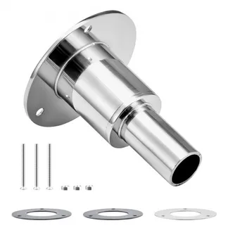 VEVOR Durch Rumpf Auspuff Hautanpassung (24 mm), Schiffsauspuff Rohrauspuff gerades Auspuff-Set mit Schrauben & Muttern & Dichtung für Dieselheizungen Standheizungen, Edelstahl 316 Silber VEVOR Durch Rumpf Auspuff Hautanpassung (24 mm), Schiffsauspuff Rohrauspuff gerades Auspuff-Set mit Schrauben & Muttern & Dichtung für Dieselheizungen Standheizungen, Edelstahl 316 Silber