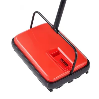 VEVOR Teppichkehrer Teppichbodenkehrmaschine manuell, Bodenkehrer mit 300 ml Staubbehälterkapazität, 17 cm Reinigungsbreite Kehrmaschine für Heimbüro-Teppiche Tierhaarstaub Teppichreinigung, Rot VEVOR Teppichkehrer Teppichbodenkehrmaschine manuell, Bodenkehrer mit 300 ml Staubbehälterkapazität, 17 cm Reinigungsbreite Kehrmaschine für Heimbüro-Teppiche Tierhaarstaub Teppichreinigung, Rot