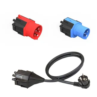 Steckeraufsatz Set Standard (EU) 16A 5Pol, 16A 3Pol, Schutzkontakt, Adapter Steckeraufsatz Set Standard (EU) 16A 5Pol, 16A 3Pol, Schutzkontakt, Adapter