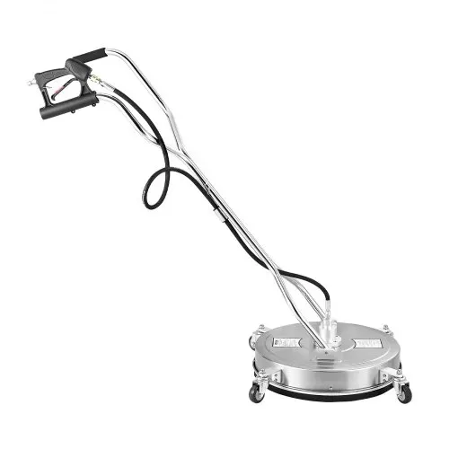 VEVOR Hochdruckreiniger φ520 mm Oberflächenreiniger, Flächenreiniger aus Edelstahl mit 4 Rädern, 275,8 bar, 3/8-Zoll-Schnellanschluss, 2 Sprühdüsen, Doppelgriff, für Beton, Terrasse, Gehweg – Bild 8