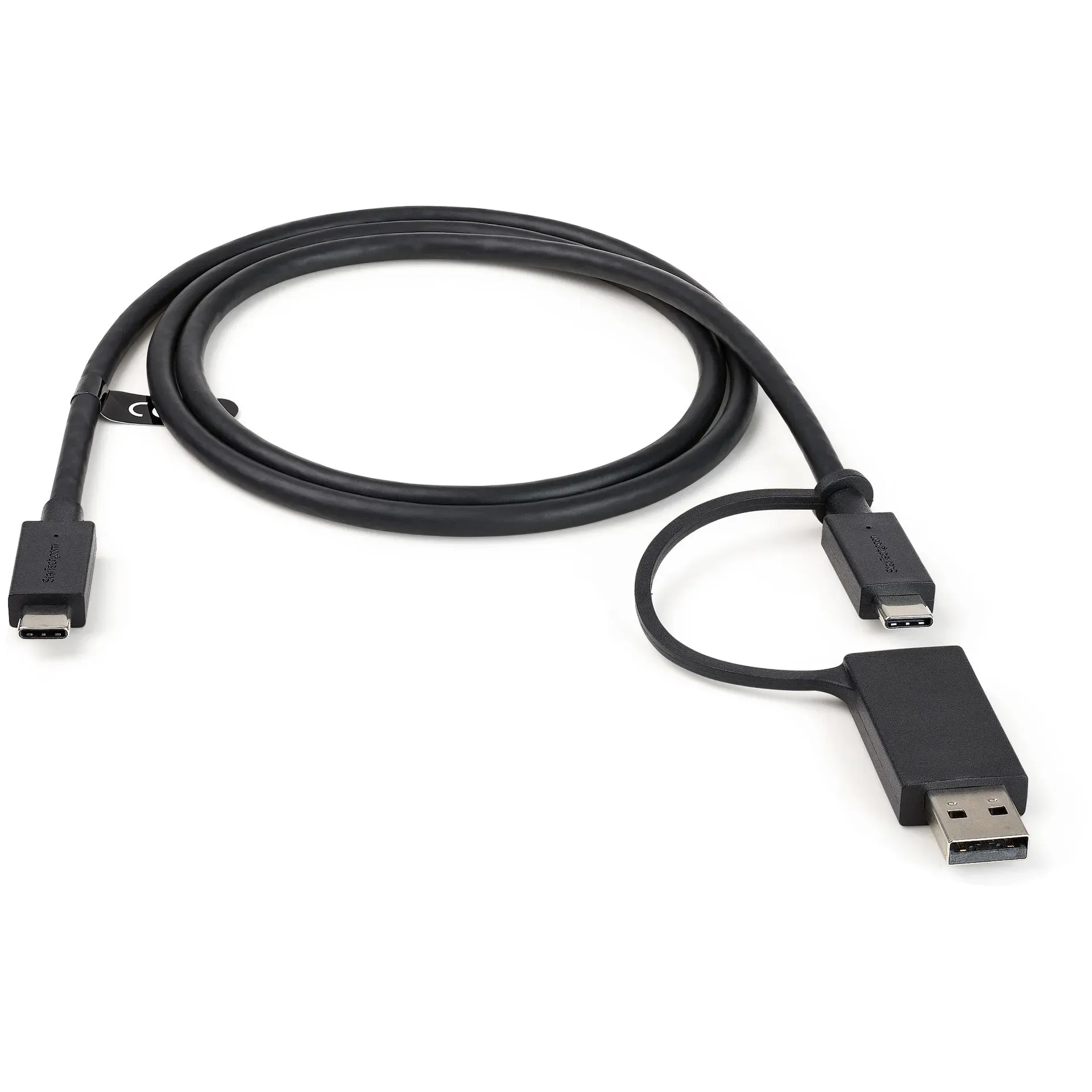 StarTech.com 1m USB-C Kabel mit USB-A Adapter-Dongle, USB 10Gbps/5Gbps, 100W (5A) PD, 8K 60Hz/4K 144Hz DP-Alt-Modus - Thunderbolt-Kompatibel – Bild 4