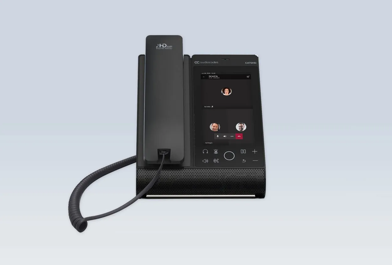 AudioCodes Teams C470HD Total Touch IP-Phone PoE GbE mit integriertem BT und Dual Band WiFi AudioCodes Teams C470HD Total Touch IP-Phone PoE GbE mit integriertem BT und Dual Band WiFi