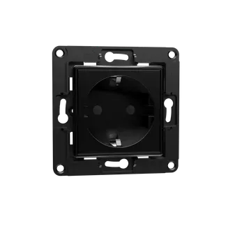 Shelly · Unterputz Zubehör · „Wall Socket EU“ · Wandsteckdose · Schwarz Shelly · Unterputz Zubehör · „Wall Socket EU“ · Wandsteckdose · Schwarz