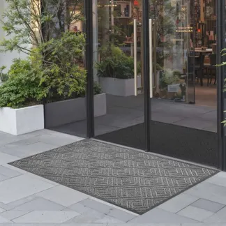 VEVOR Schmutzfangmatte, 1562 x 914 mm, Fußmatte für drinnen & draußen, Sauberlaufmatte, Türmatte mit TPE-Rückseite, strapazierfähiger, waschbarer Eingangsteppich für Flur, Balkon, Garage, Grau VEVOR Schmutzfangmatte, 1562 x 914 mm, Fußmatte für drinnen & draußen, Sauberlaufmatte, Türmatte mit TPE-Rückseite, strapazierfähiger, waschbarer Eingangsteppich für Flur, Balkon, Garage, Grau