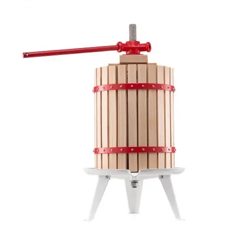 VEVOR Obstweinpresse Obstmühle (18 L) mit Massivholzkorb mit 8 Blöcken, robuster manueller Entsafter, Apfelweinpresse Apfelpresse Traubenpresse Olivenölpresse mit Griff, Saftpresse für Küche – Bild 10