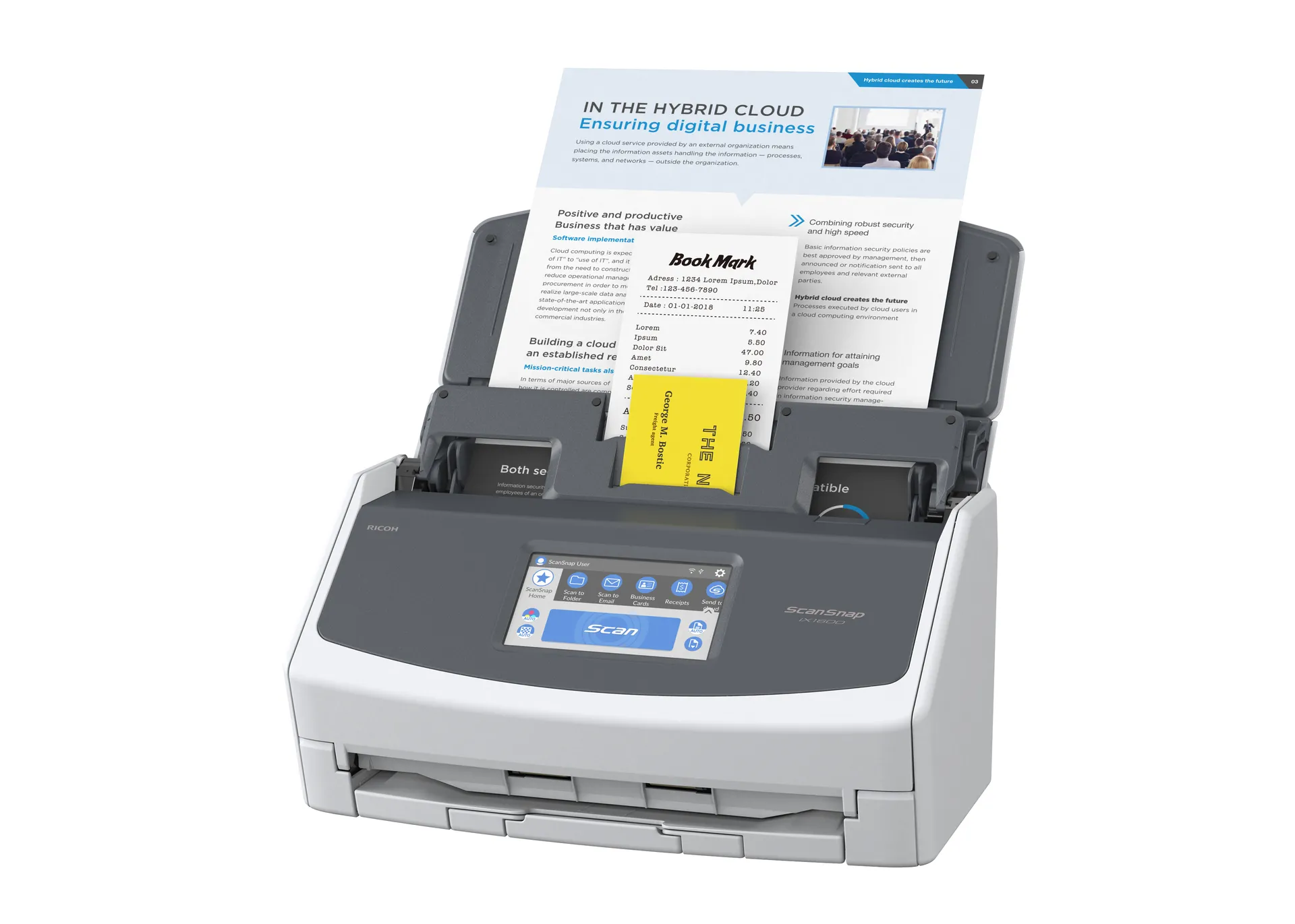 Ricoh ScanSnap iX1600 ADF + Scanner mit manueller Zuführung 600 x 600 DPI A4 Weiß – Bild 6