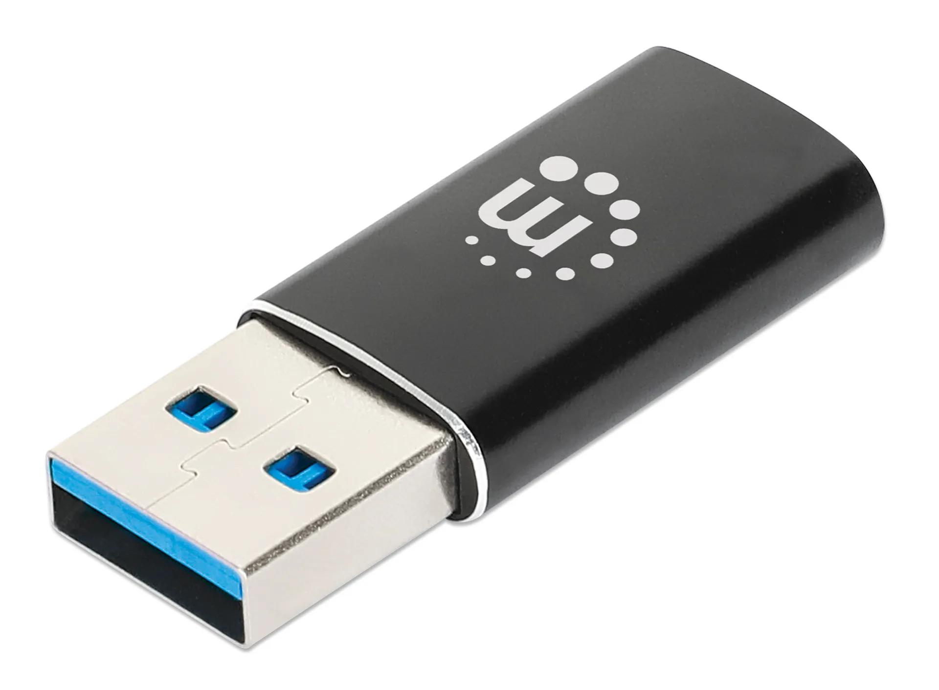 Manhattan 153980 Kabeladapter USB A USB C Schwarz – Bild 6