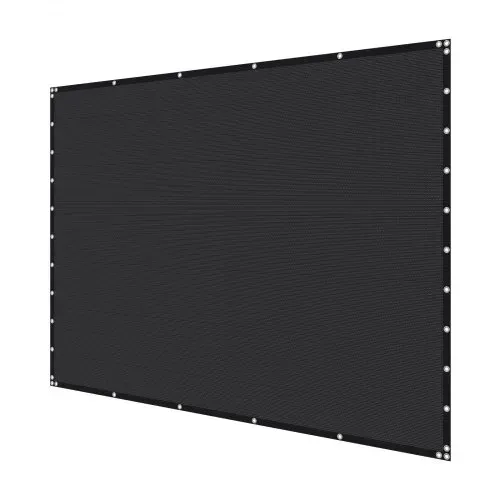 VEVOR 90 % Sonnenschutztuch Sichtschutz Schattenabdeckung (305 x 305 cm) für Pergola mit Edelstahlösen, Sonnensegeltuch mit 140 g/m² HDPE-Material, für Outdoor Terrasse Garten Hinterhof (Schwarz) – Bild 9