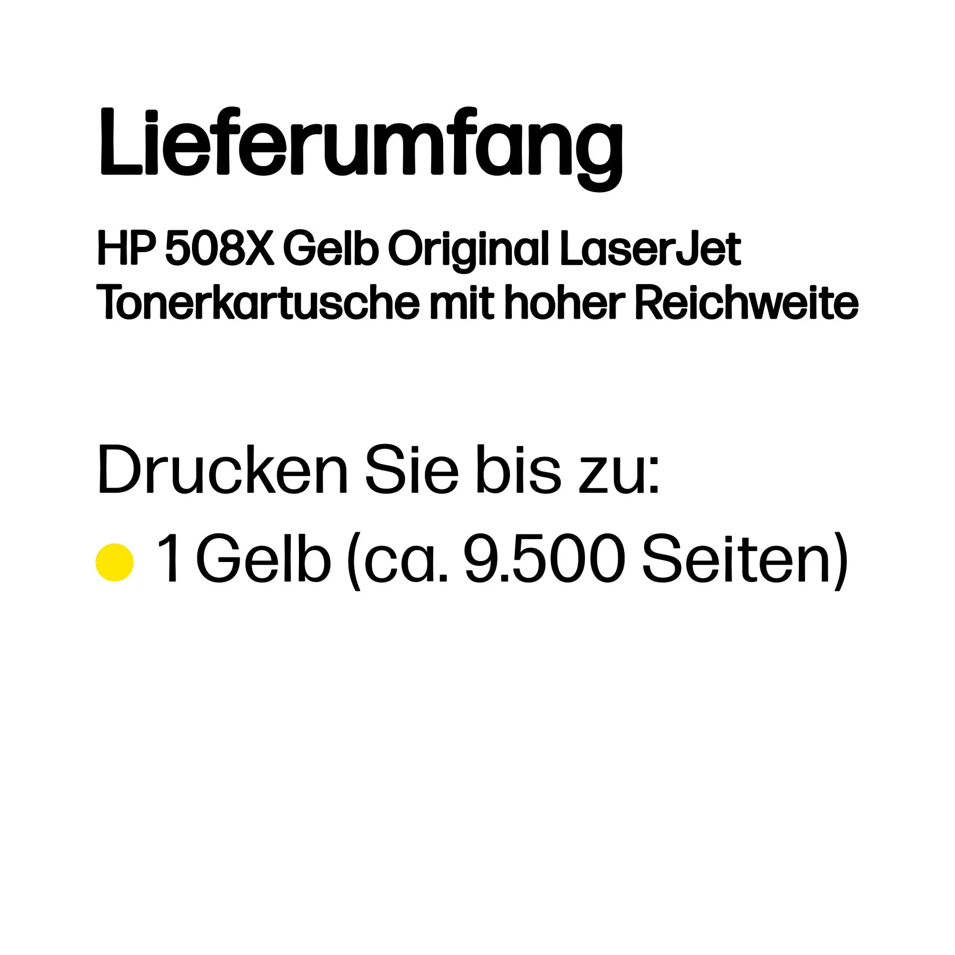 HP 508X Gelb Original LaserJet Tonerkartusche mit hoher Reichweite – Bild 3