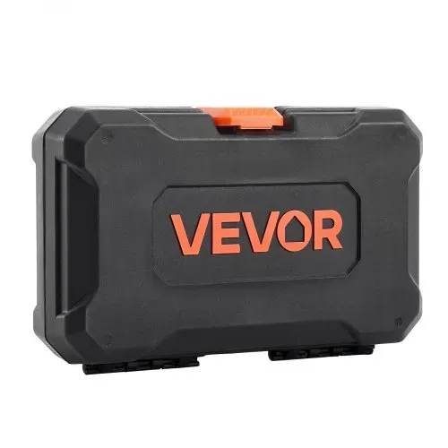 VEVOR Steckschlüsselsatz 27-tlg. 6,4 mm Antriebssteckschlüsselsatz Ratschensatz, SAE und metrisch, mit Ratschenschlüssel Verlängerungsstange Aufbewahrungskoffer, CR-V-Legierungsstahl – Bild 9