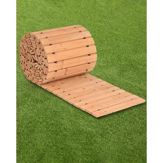 VEVOR Gartenweg Rollweg, 727×43 cm, Ausrollbarer Holzweg, Außengehweg aus Zedernholz mit Drahtseilverbindung, Gartentritt, dekorativer Holzweg, Trittplatten im Garten, Hinterhof, Terrasse VEVOR Gartenweg Rollweg, 727×43 cm, Ausrollbarer Holzweg, Außengehweg aus Zedernholz mit Drahtseilverbindung, Gartentritt, dekorativer Holzweg, Trittplatten im Garten, Hinterhof, Terrasse