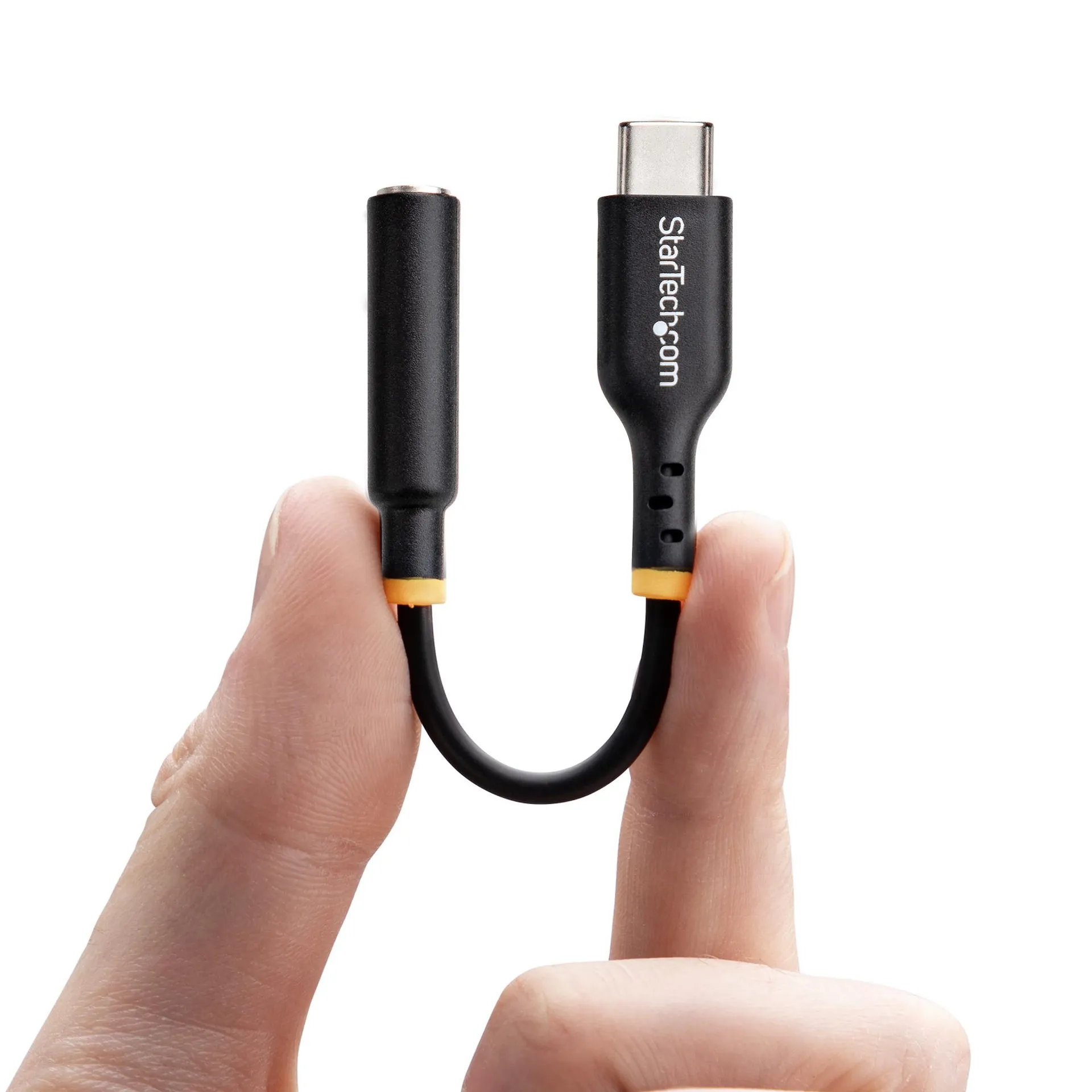 StarTech.com USB C Kopfhörer Adapter, USB C TRRS Kopfhörer-Headset Audio, USB-C auf 3.5 mm Klinke, Hi-Fi 32-Bit-DAC, USBC zu Klinke für PC, Handy, Laptop, Tablet, Thunderbolt Kompatibel – Bild 4