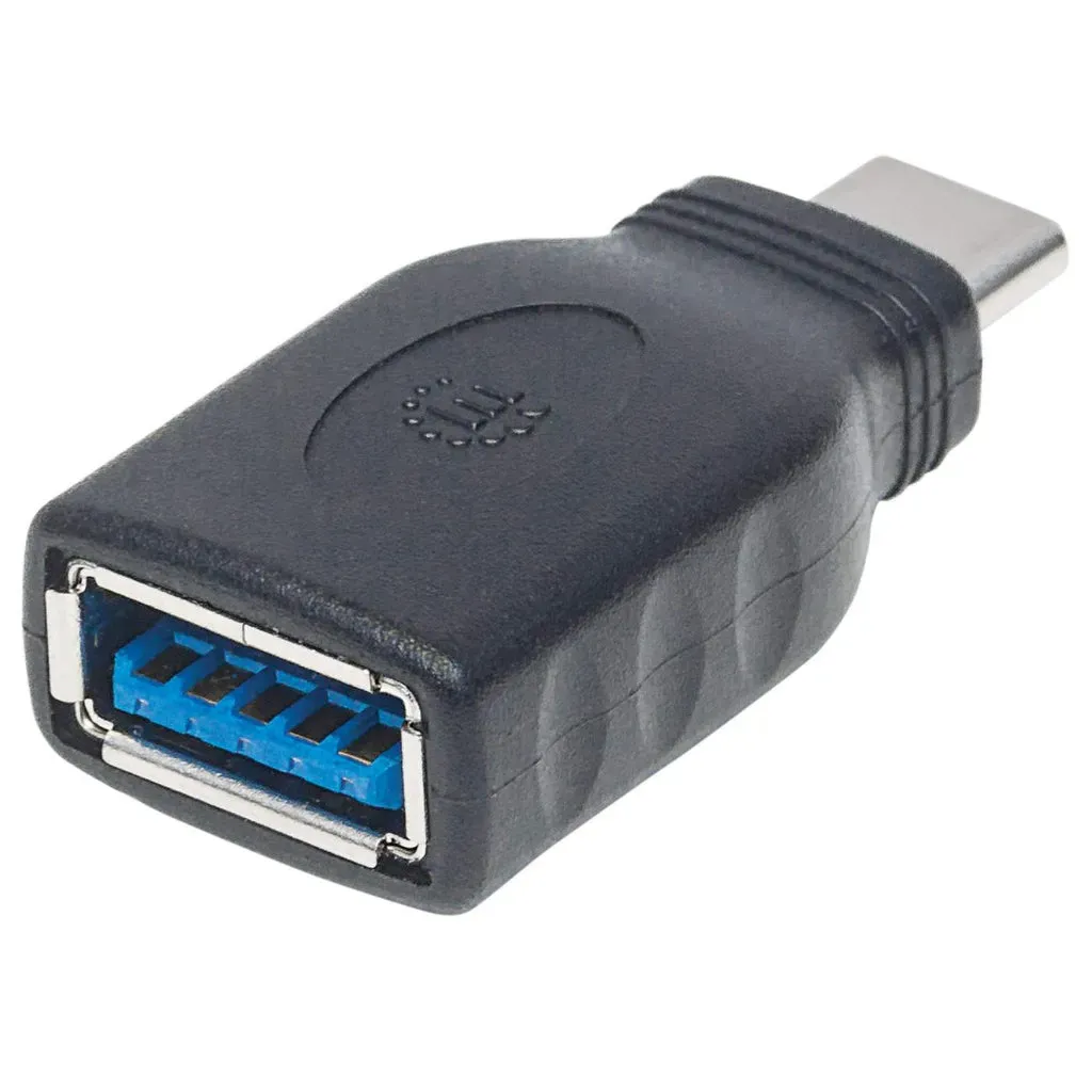 Manhattan USB 3.1 Gen1 Typ C auf Typ A-Adapter, Typ C-Stecker auf Typ A-Buchse, USB 3.1 Gen1, schwarz – Bild 4