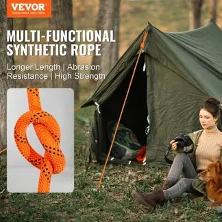 VEVOR Arborist Baumkletterseil doppelt geflochten Polyester 1,27cmx36,6m VEVOR Arborist Baumkletterseil doppelt geflochten Polyester 1,27cmx36,6m