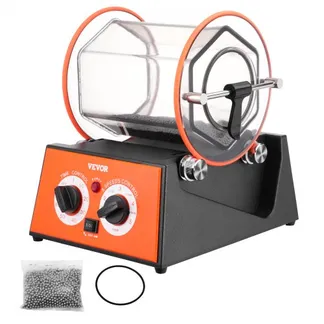 VEVOR Poliertrommel Schmuck-Poliermaschine 5 kg, Rotary Tumbler Oberflächenpolierer 60 W, Schmuck Polieren Dreh-Tumbler Einstellbare Zeit & Drehzahl Polierer Kugelmühle, für Gold, Silber usw. VEVOR Poliertrommel Schmuck-Poliermaschine 5 kg, Rotary Tumbler Oberflächenpolierer 60 W, Schmuck Polieren Dreh-Tumbler Einstellbare Zeit & Drehzahl Polierer Kugelmühle, für Gold, Silber usw.
