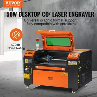 VEVOR 50 W CO2-Lasergravierer, 300x500mm, 500mm/s Laserschneidmaschine mit 2-Wege-Pass-Air-Assist, kompatibel mit LightBurn, CorelDRAW, AutoCAD, Windows, Mac OS, Linux, für Holz, Acryl, Stoff VEVOR 50 W CO2-Lasergravierer, 300x500mm, 500mm/s Laserschneidmaschine mit 2-Wege-Pass-Air-Assist, kompatibel mit LightBurn, CorelDRAW, AutoCAD, Windows, Mac OS, Linux, für Holz, Acryl, Stoff