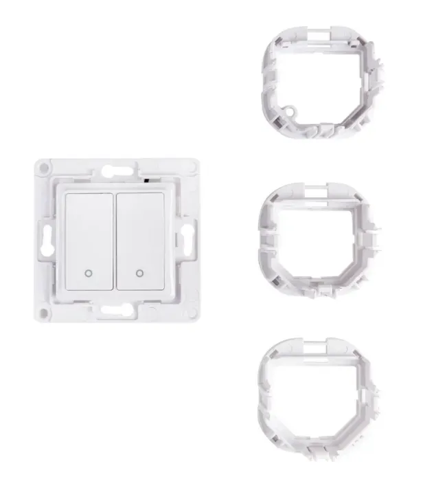 Shelly · Unterputz Zubehör · "Wall Switch 2" · Wandtaster · 2-fach · Weiß – Bild 2