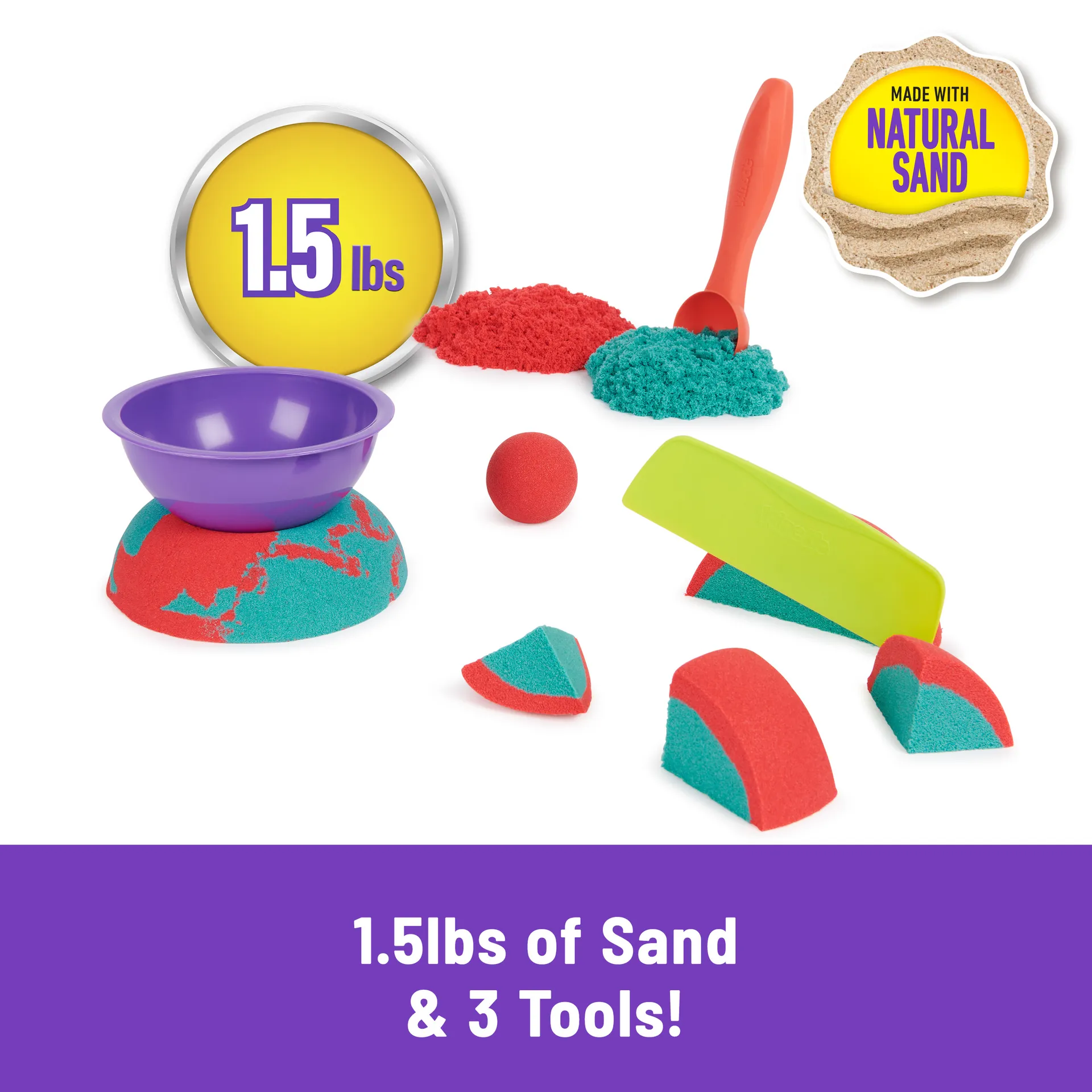 Kinetic Sand Mold n’ Flow Set – Bild 2