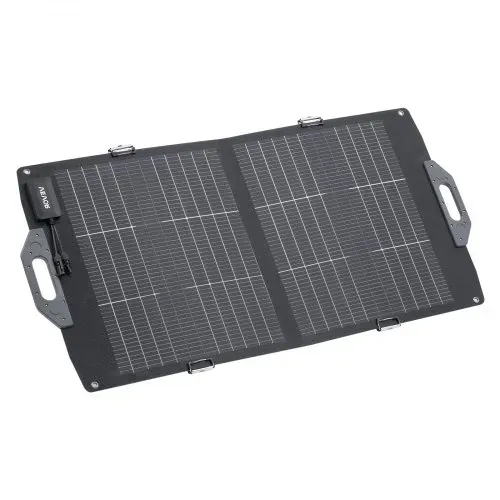 VEVOR Faltbares Solarpanel 100W, 16BB N-Typ Bifaziales Monokristallines Solarmodul mit Ladegerät, 24 % Wirkungsgrad, mit MC4-Ausgang, USB-A (QC3.0), Typ-C- & DC-Anschlüssen für Powerstations – Bild 9